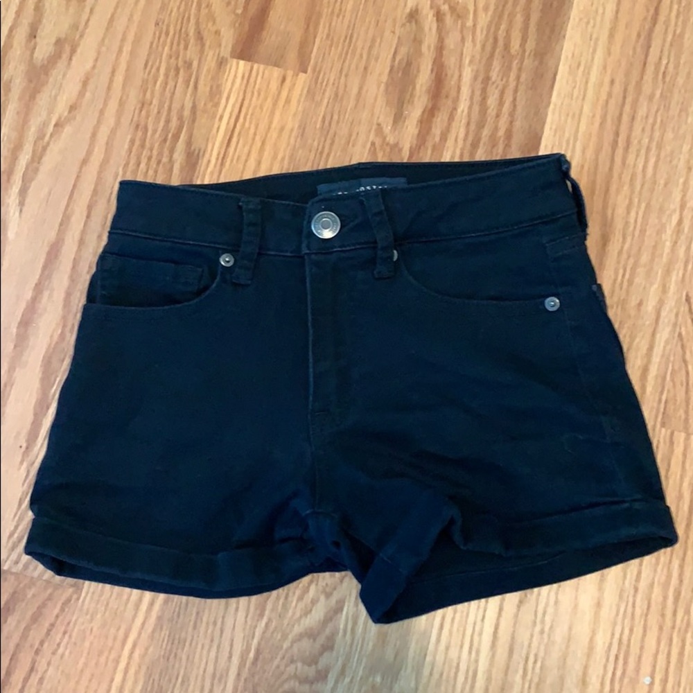 Black high waisted shorts